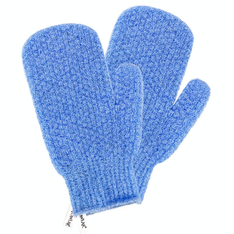 Evridwear Shower Exfoliating Mitts Deep Cleanse Bathing Scrub Gloves Self Tan Scrubber Mitten Dead Skin Remover for Men and Women1 Pair Moderate